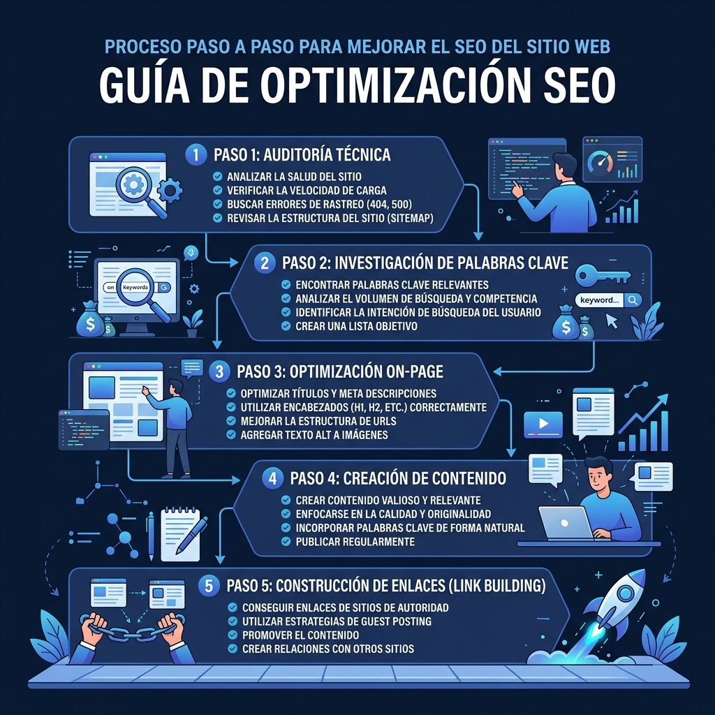 Cómo mejorar el posicionamiento SEO de tu web paso a paso